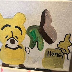 Yellow Bear Canvas Art